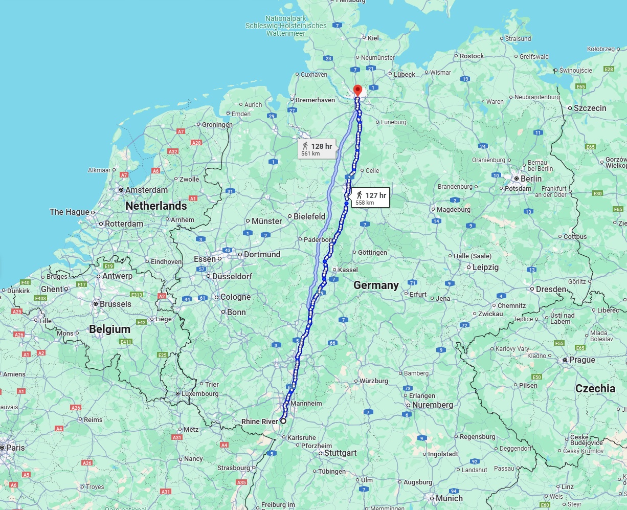 Anreise von Ludwigshafen am Rhein Zu Hamburg Über 