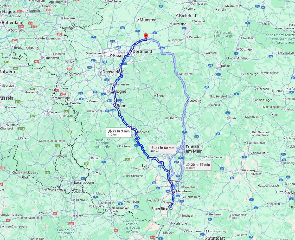 Anreise von Ludwigshafen am Rhein Zu Hamm Über 