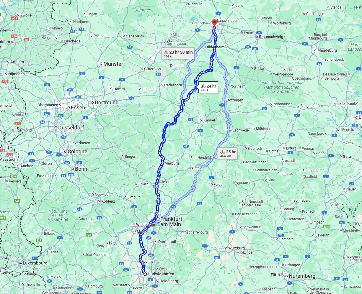 Anreise von Ludwigshafen am Rhein Zu Hannover Über 