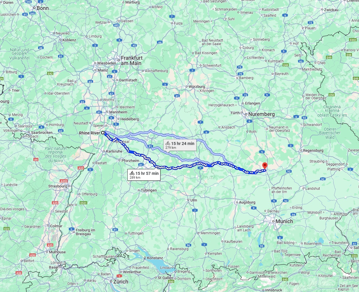 Anreise von Ludwigshafen am Rhein Zu Ingolstadt Über 
