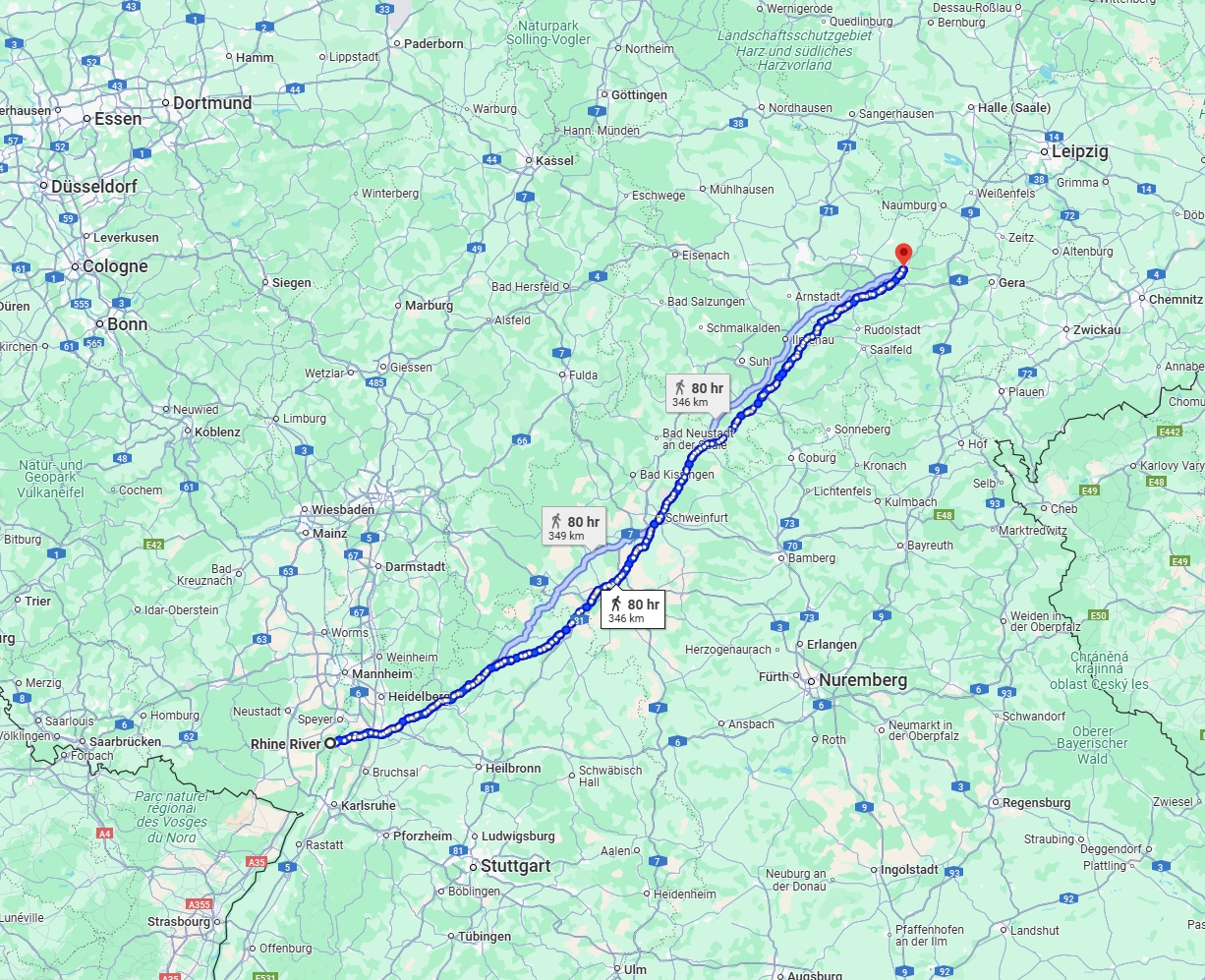 Anreise von Ludwigshafen am Rhein Zu Jena Über 