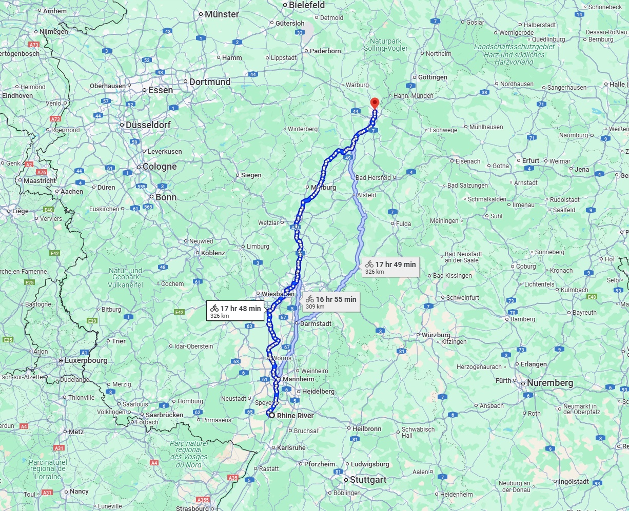 Anreise von Ludwigshafen am Rhein Zu Kassel Über 