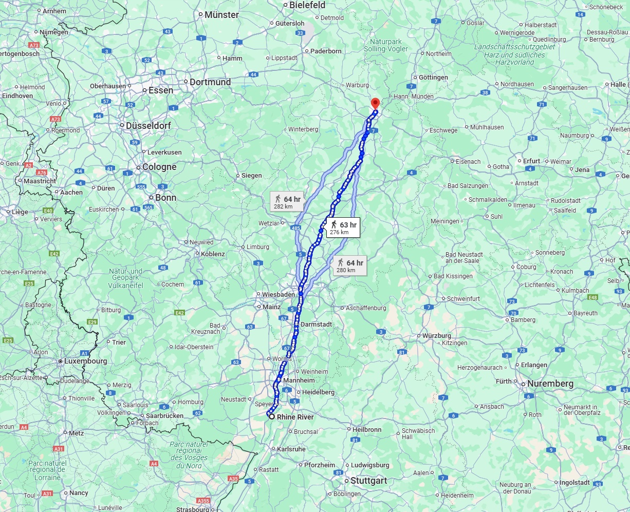 Anreise von Ludwigshafen am Rhein Zu Kassel Über 