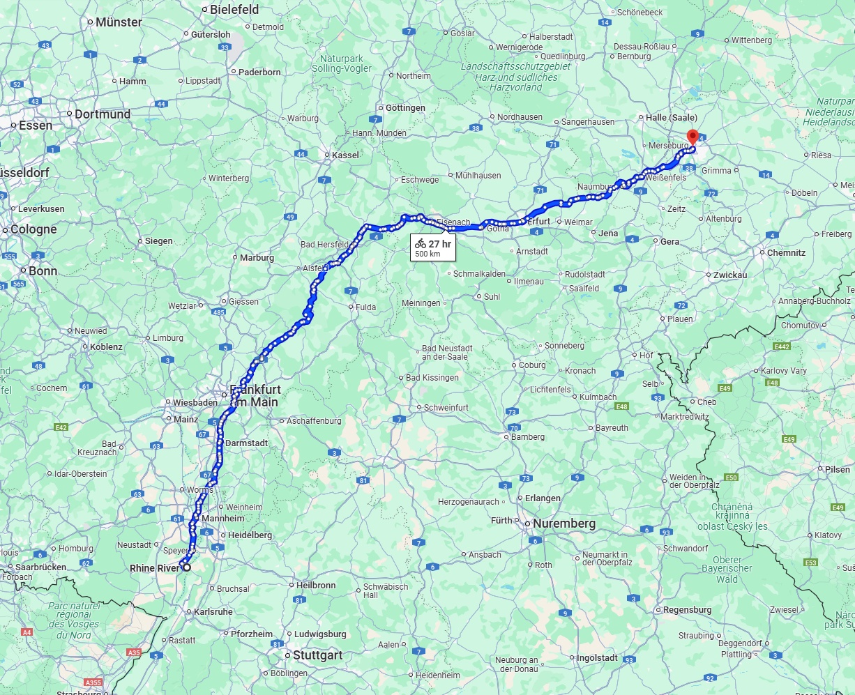 Anreise von Ludwigshafen am Rhein Zu Leipzig Über 