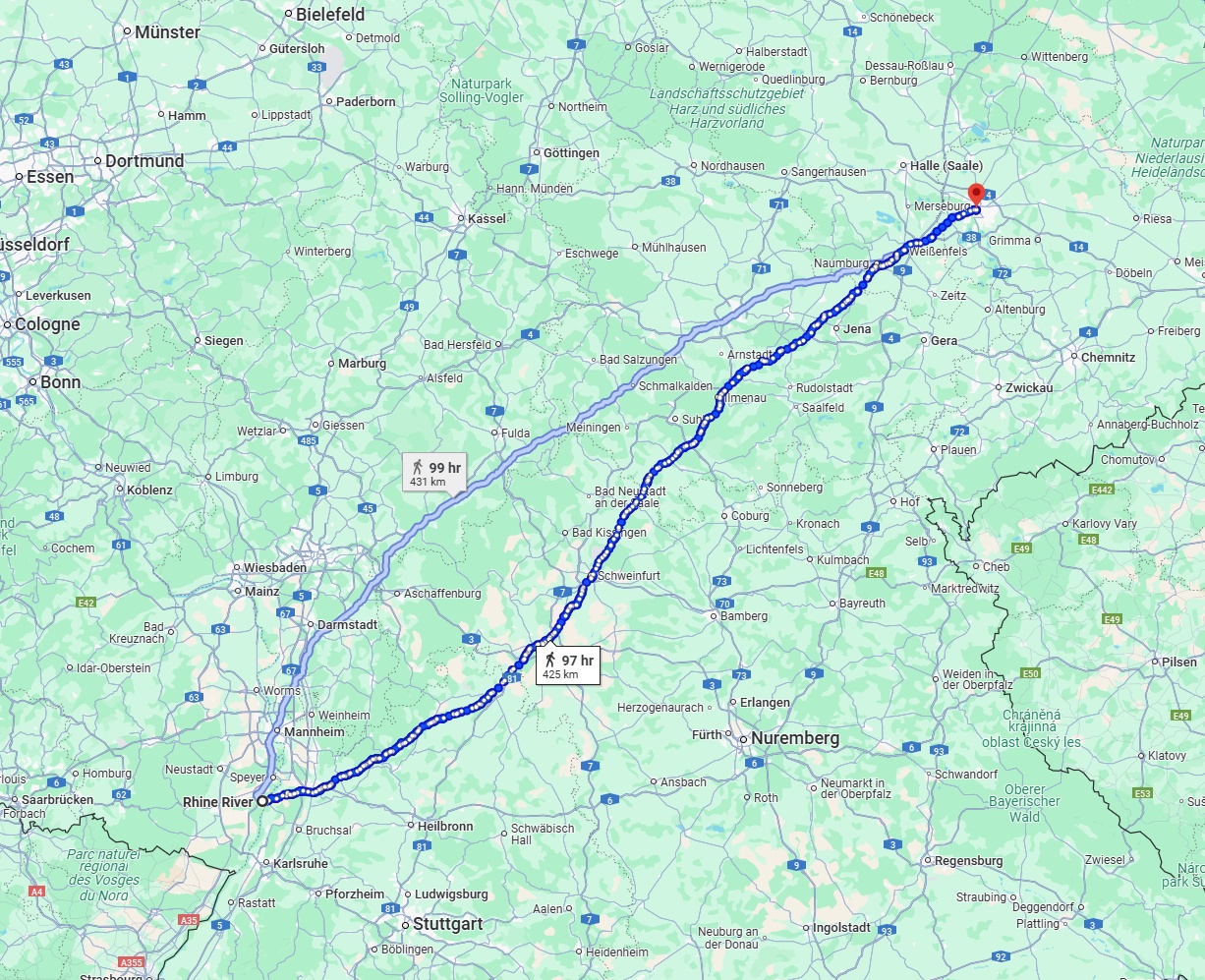 Anreise von Ludwigshafen am Rhein Zu Leipzig Über 