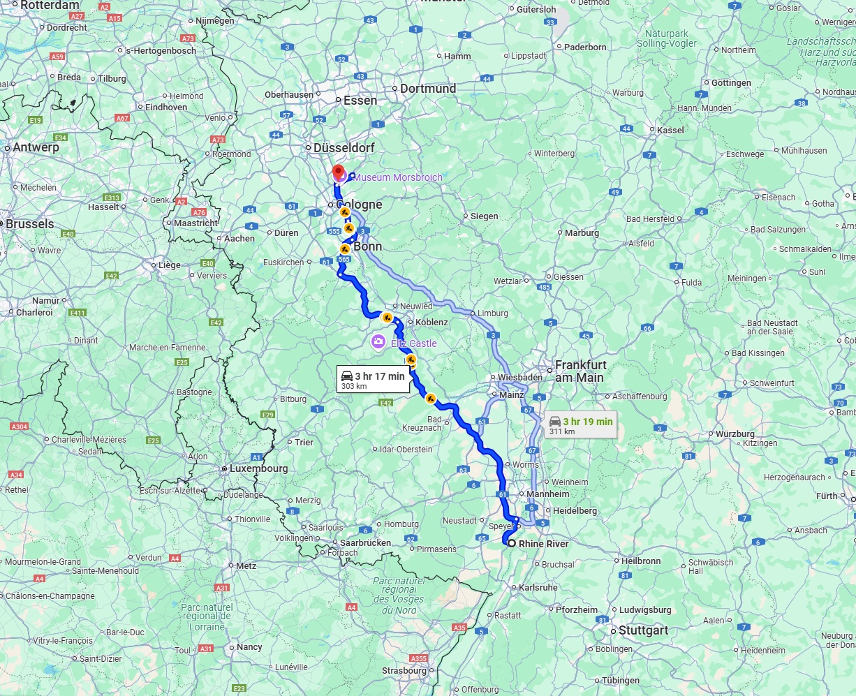 Anreise von Ludwigshafen am Rhein Zu Leverkusen Über via A61