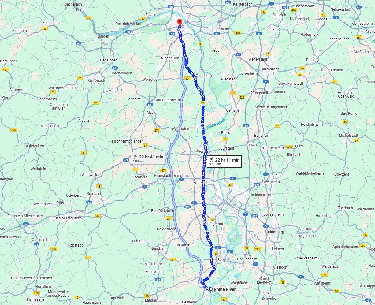 Anreise von Ludwigshafen am Rhein Zu Mainz Über 