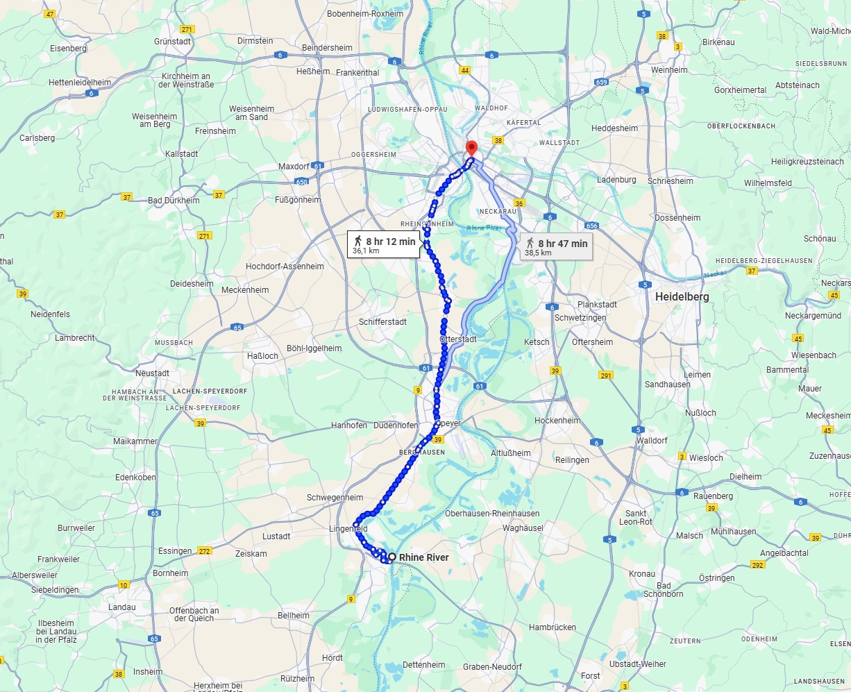 Anreise von Ludwigshafen am Rhein Zu Mannheim Über 