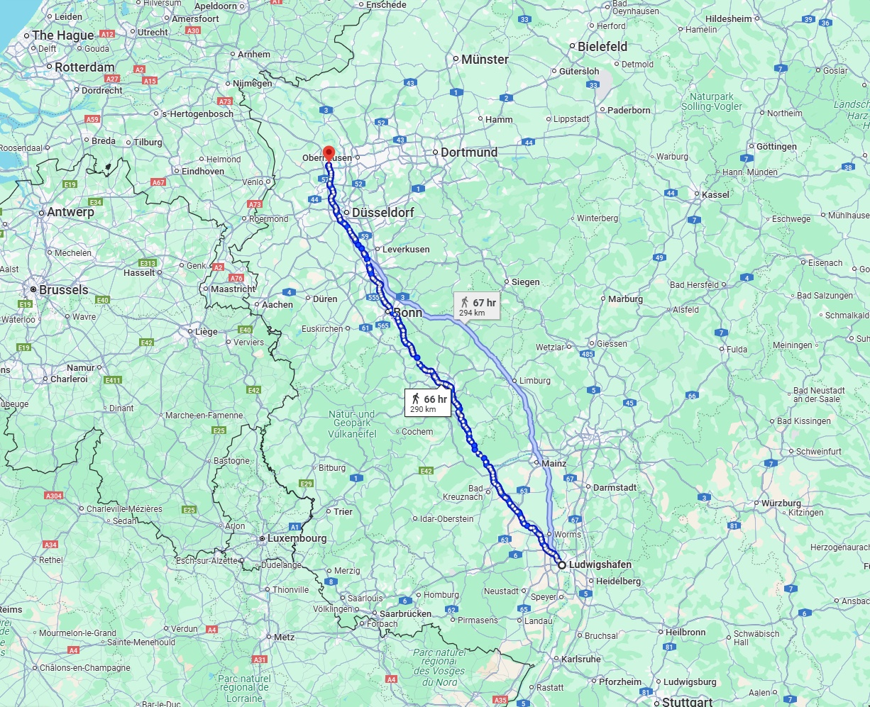 Anreise von Ludwigshafen am Rhein Zu Moers Über 