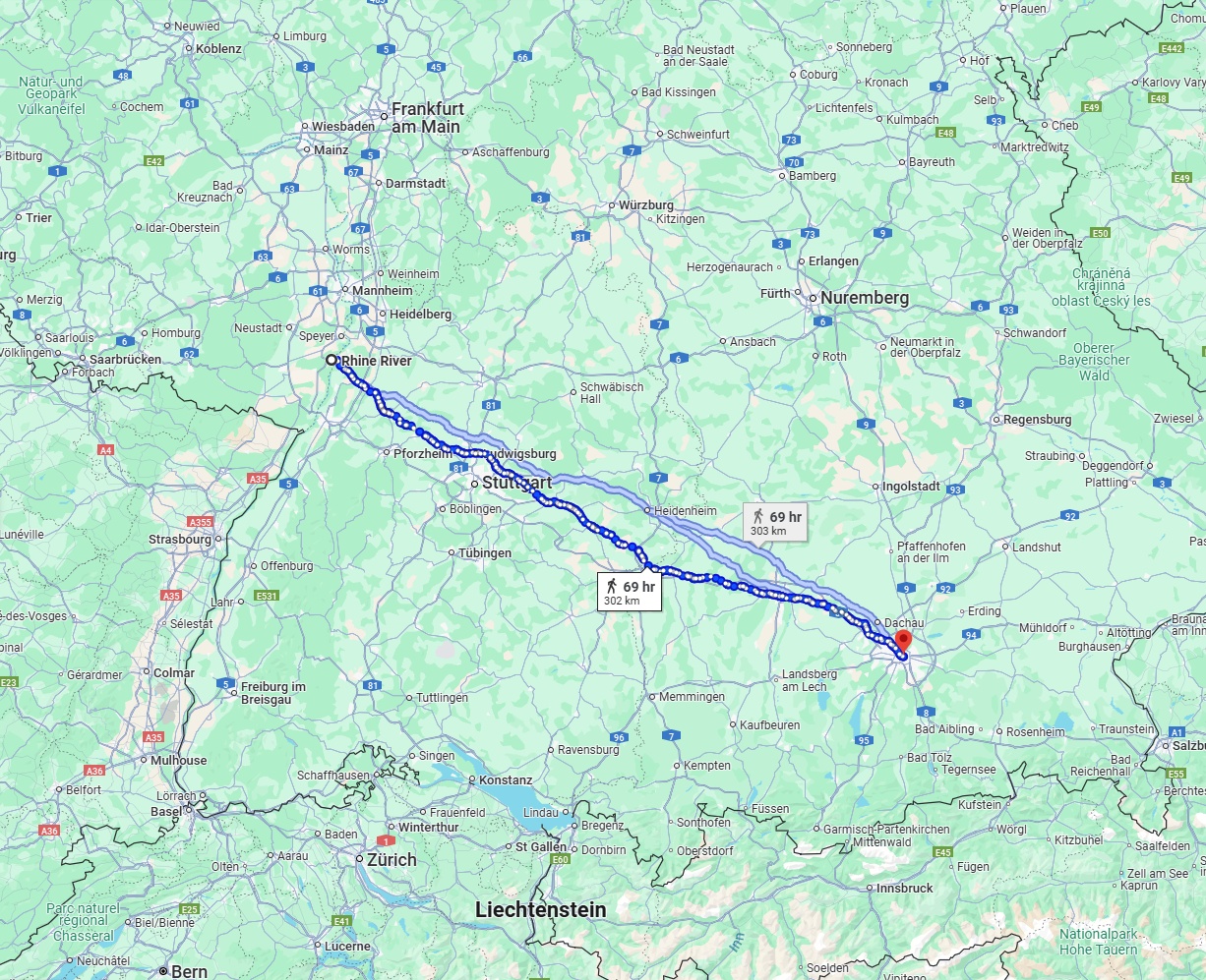 Anreise von Ludwigshafen am Rhein Zu München Über 