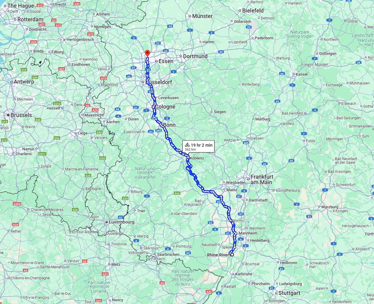 Anreise von Ludwigshafen am Rhein Zu Oberhausen Über 