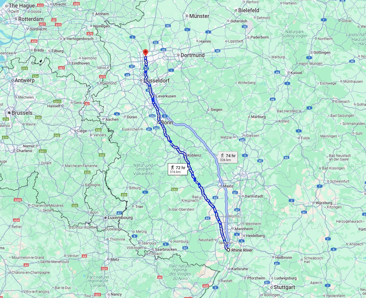 Anreise von Ludwigshafen am Rhein Zu Oberhausen Über 