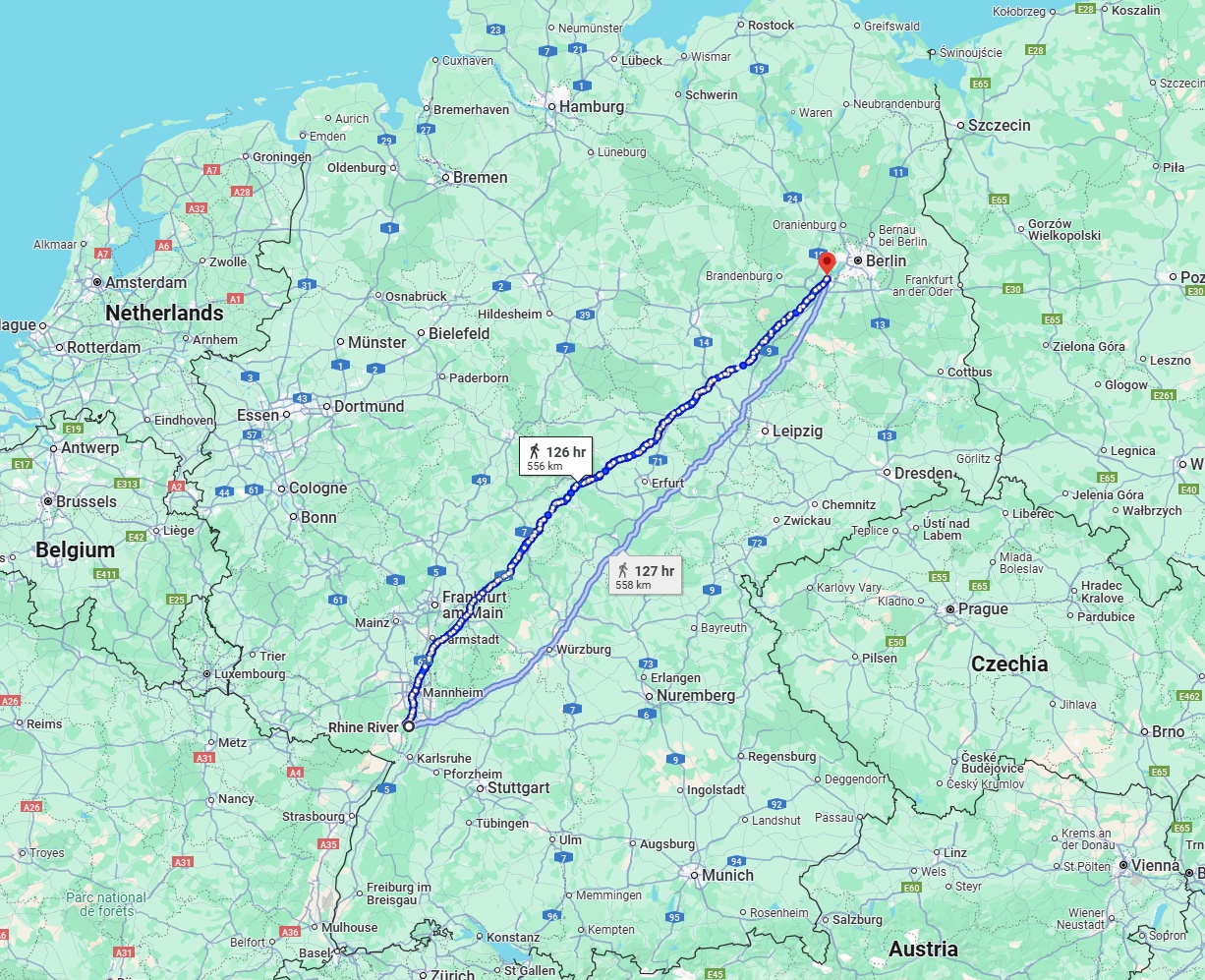 Anreise von Ludwigshafen am Rhein Zu Potsdam Über 