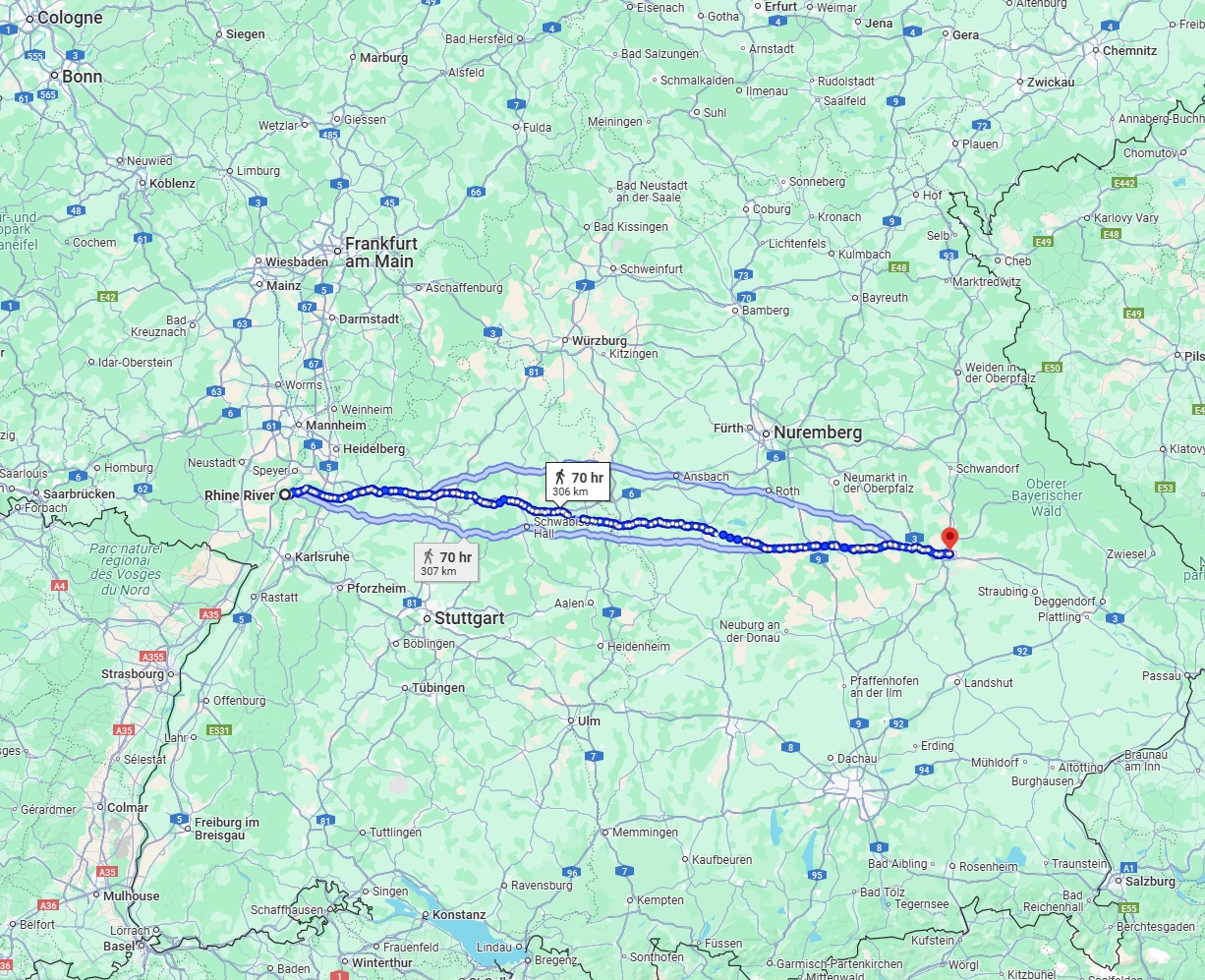 Anreise von Ludwigshafen am Rhein Zu Regensburg Über 