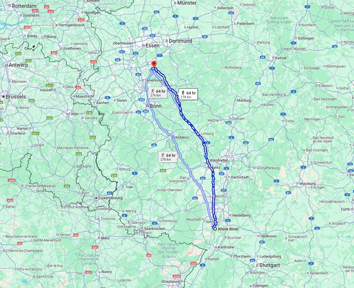 Anreise von Ludwigshafen am Rhein Zu Remscheid Über 