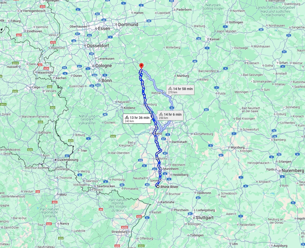 Anreise von Ludwigshafen am Rhein Zu Siegen Über 