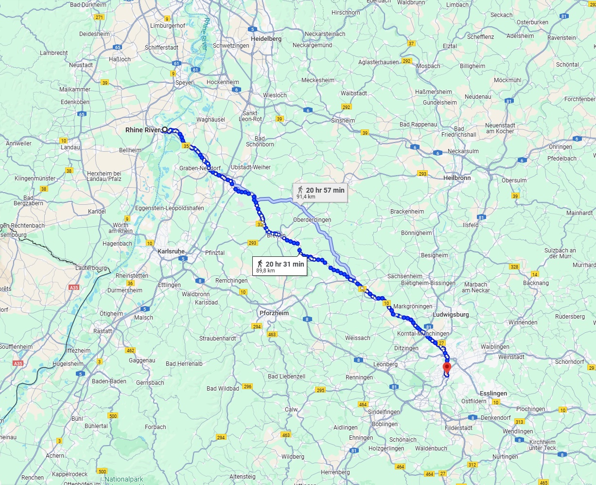 Anreise von Ludwigshafen am Rhein Zu Stuttgart Über 
