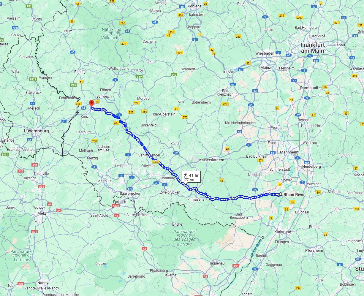 Anreise von Ludwigshafen am Rhein Zu Trier Über 