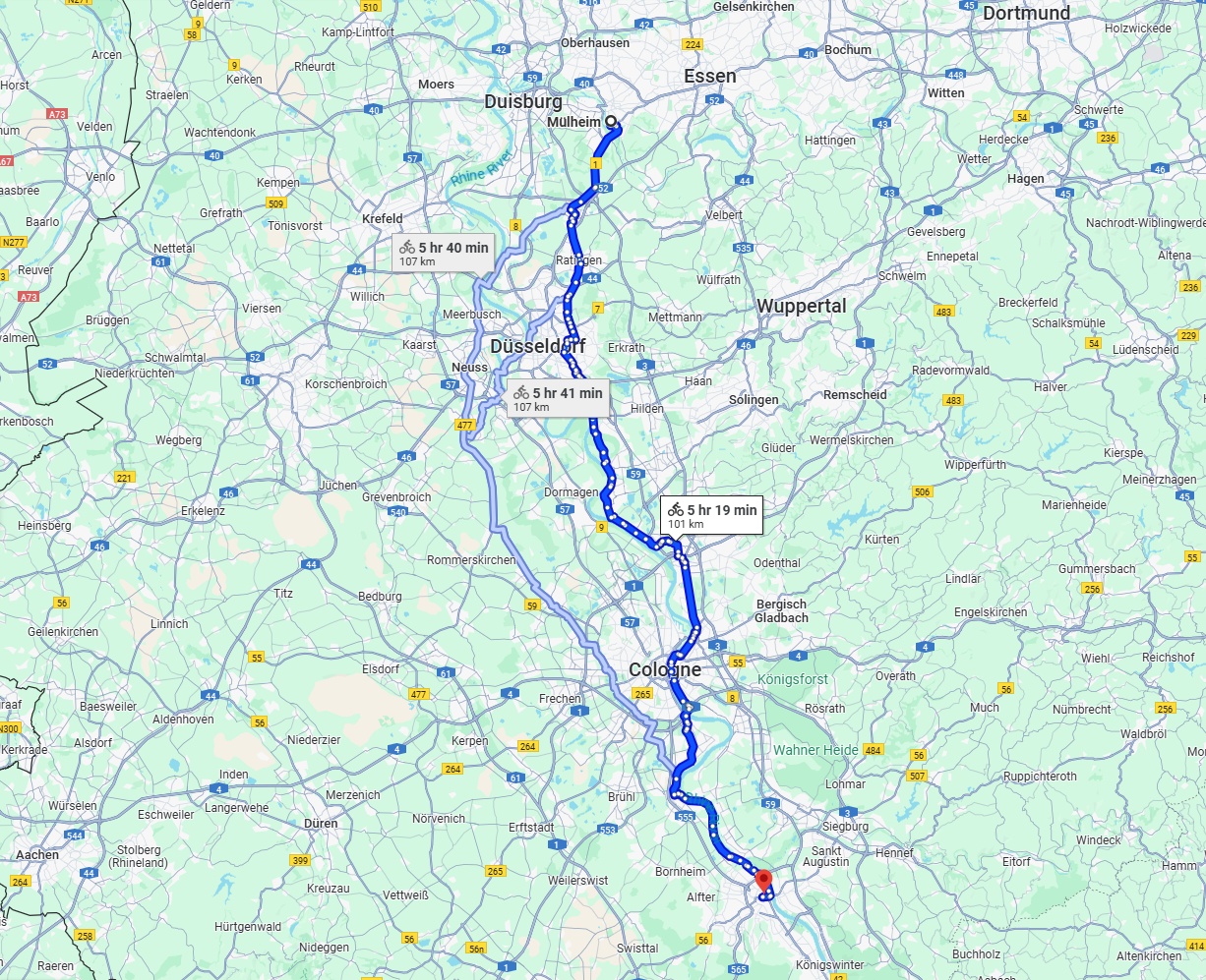 Anreise von Mülheim an der Ruhr Zu Bonn Über 