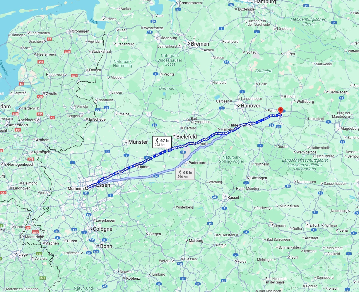 Anreise von Mülheim an der Ruhr Zu Braunschweig Über 