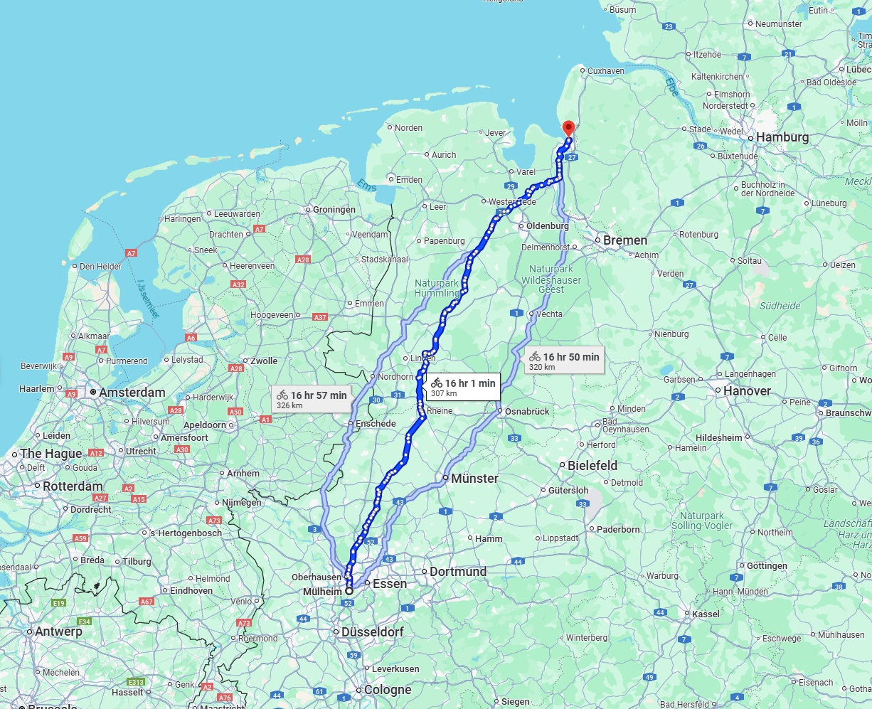 Anreise von Mülheim an der Ruhr Zu Bremerhaven Über 