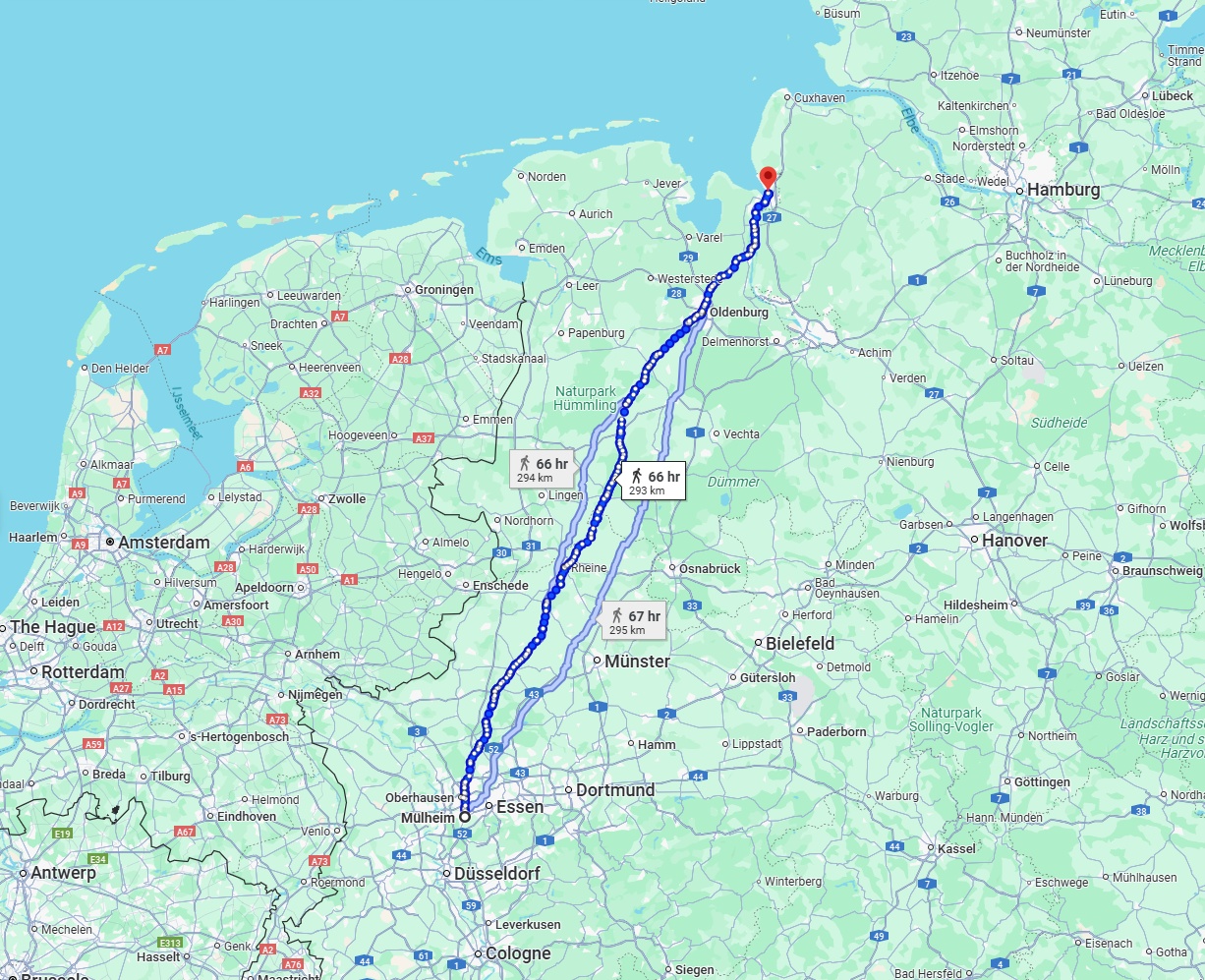 Anreise von Mülheim an der Ruhr Zu Bremerhaven Über 