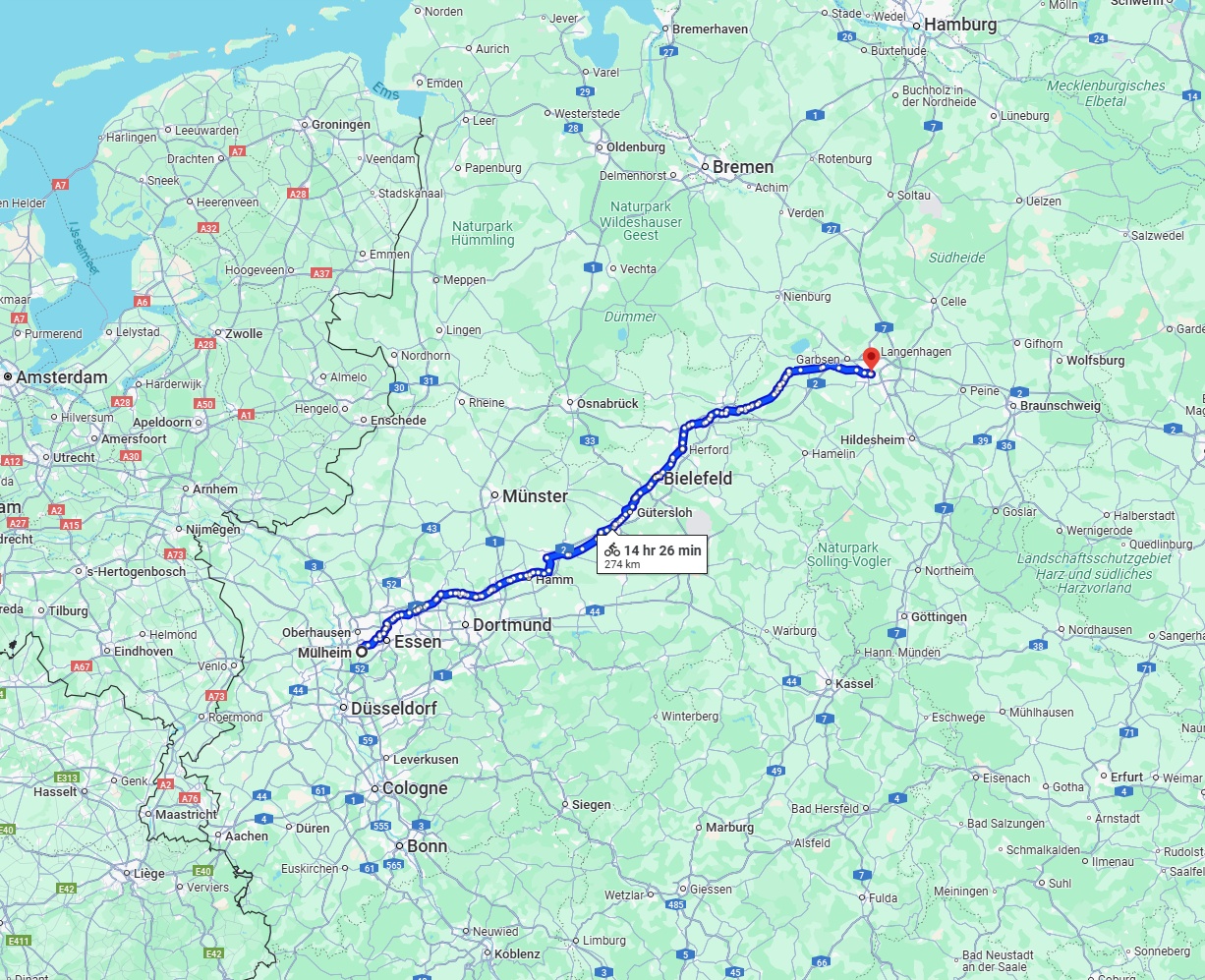 Anreise von Mülheim an der Ruhr Zu Hannover Über 
