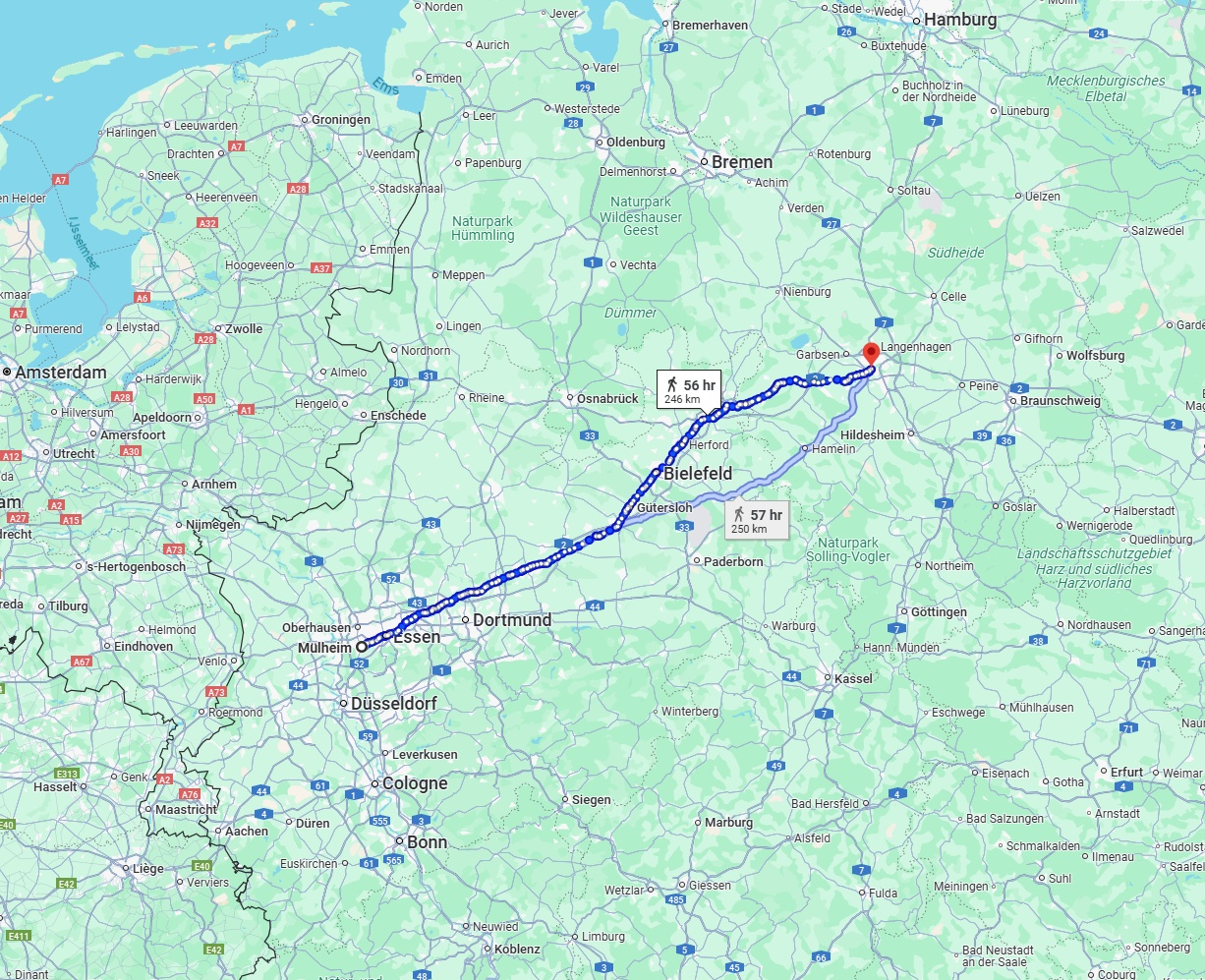 Anreise von Mülheim an der Ruhr Zu Hannover Über 