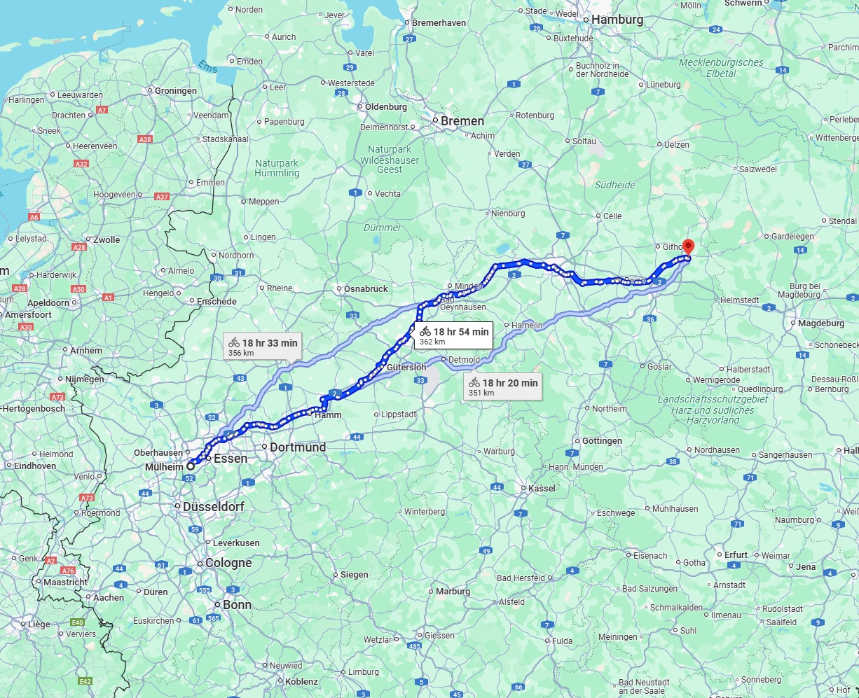 Anreise von Mülheim an der Ruhr Zu Wolfsburg Über 