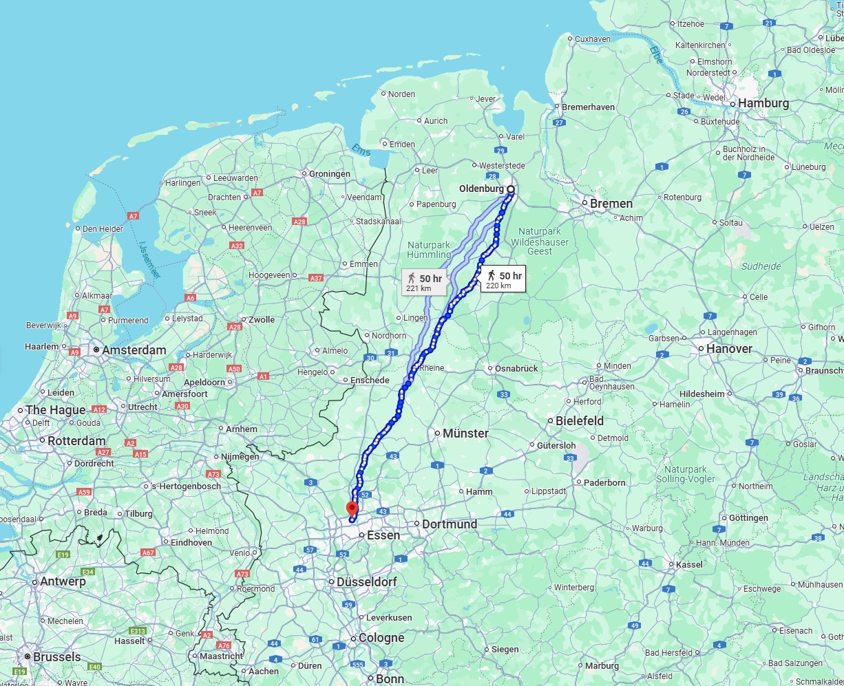 Anreise von Oldenburg Zu Bottrop Über 