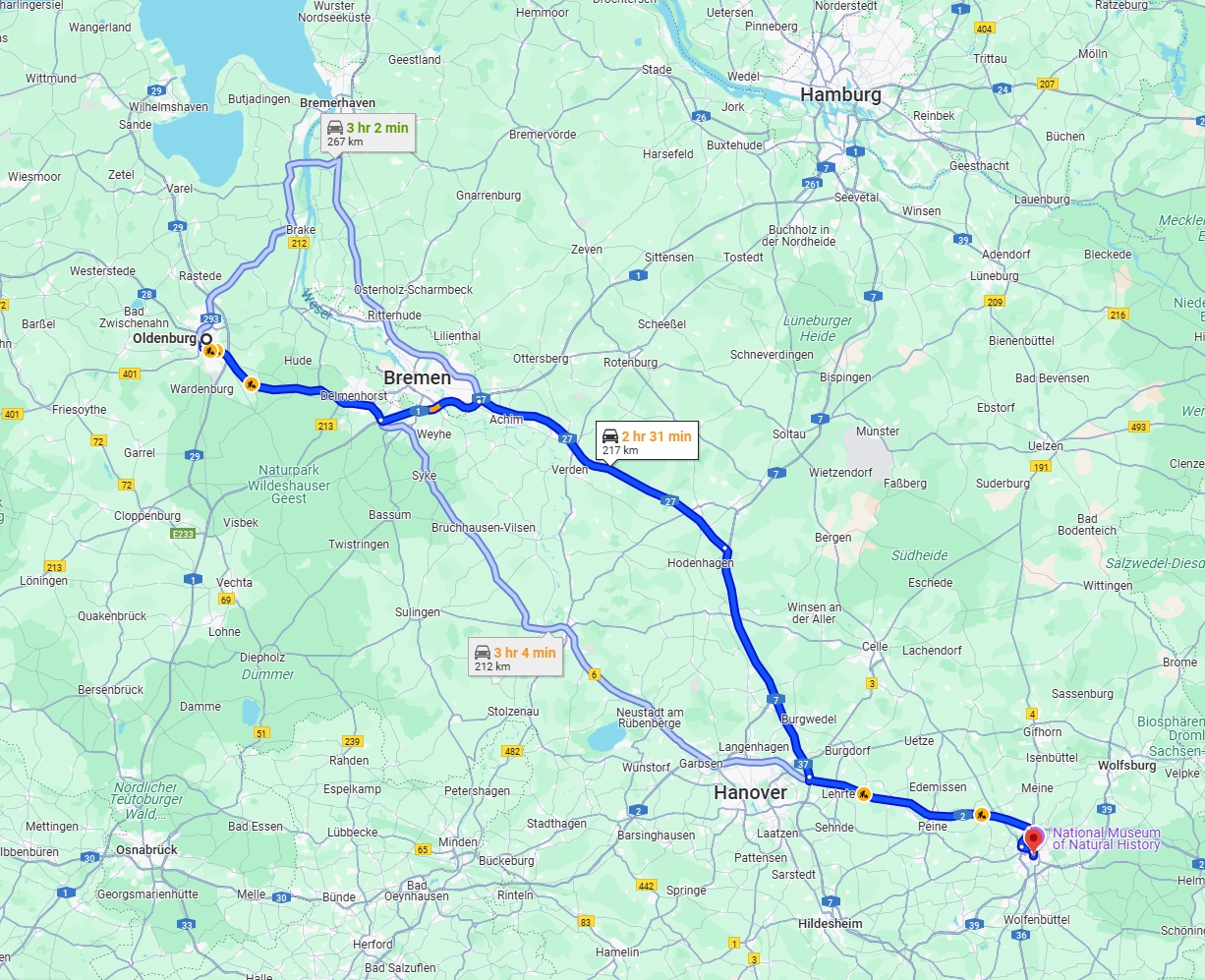 Anreise von Oldenburg Zu Braunschweig Über via A27
