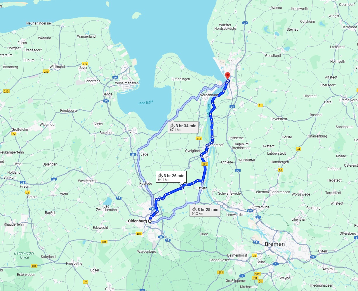 Anreise von Oldenburg Zu Bremerhaven Über 