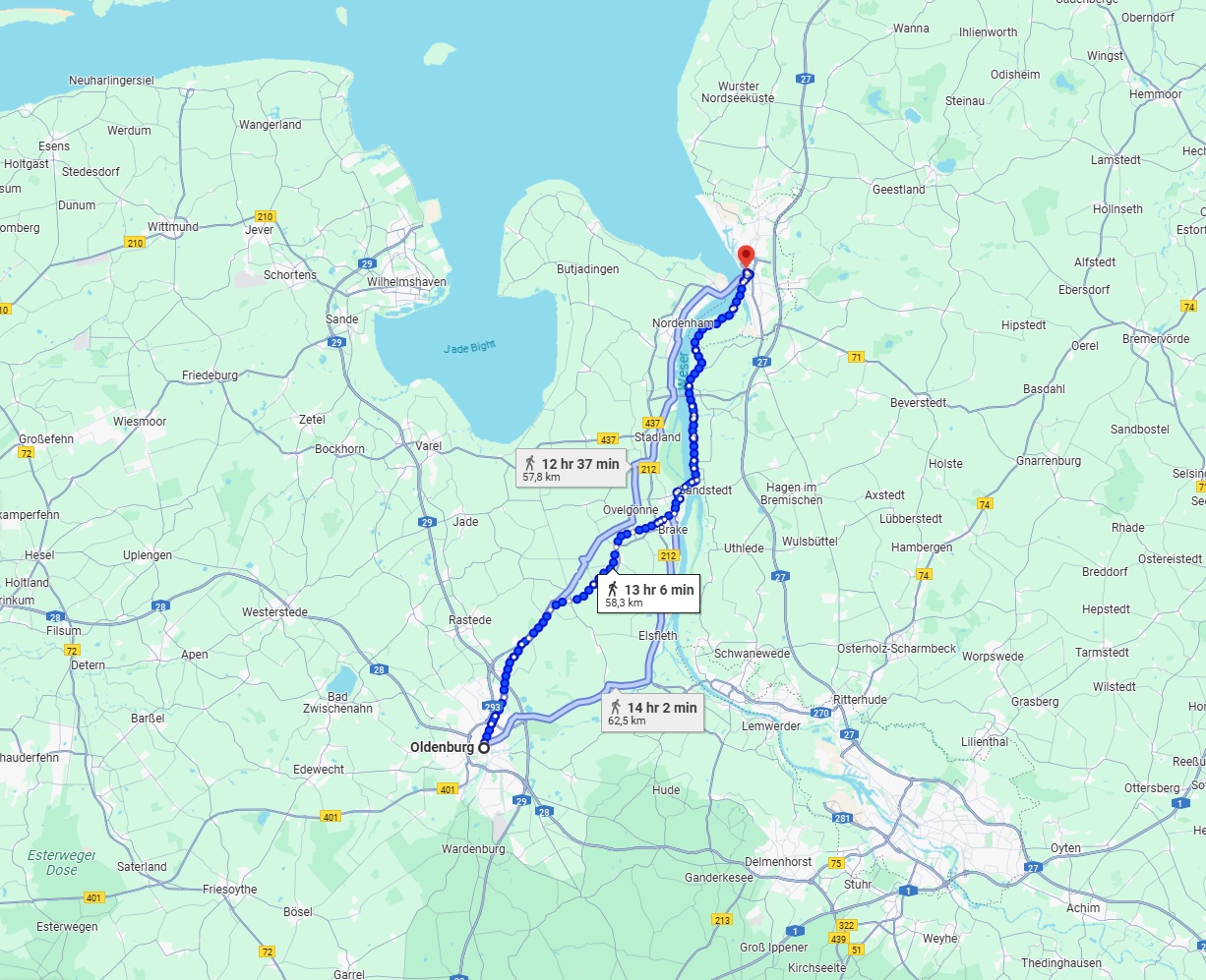 Anreise von Oldenburg Zu Bremerhaven Über 