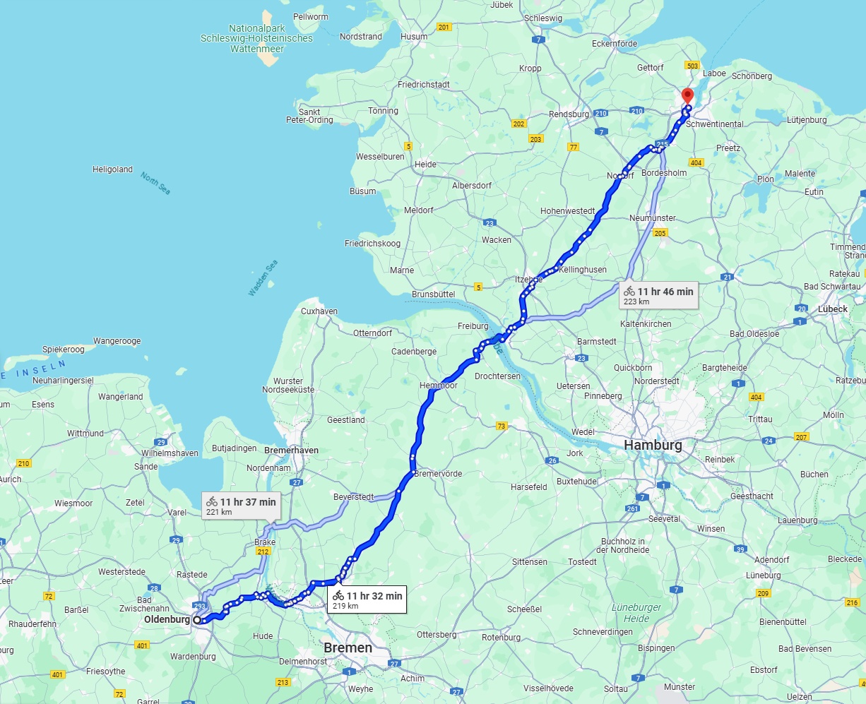 Anreise von Oldenburg Zu Kiel Über 