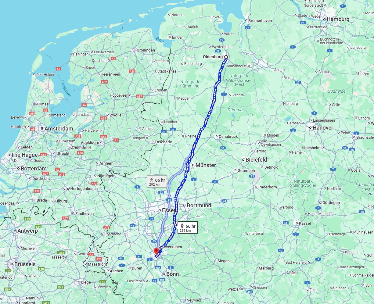 Anreise von Oldenburg Zu Köln Über 