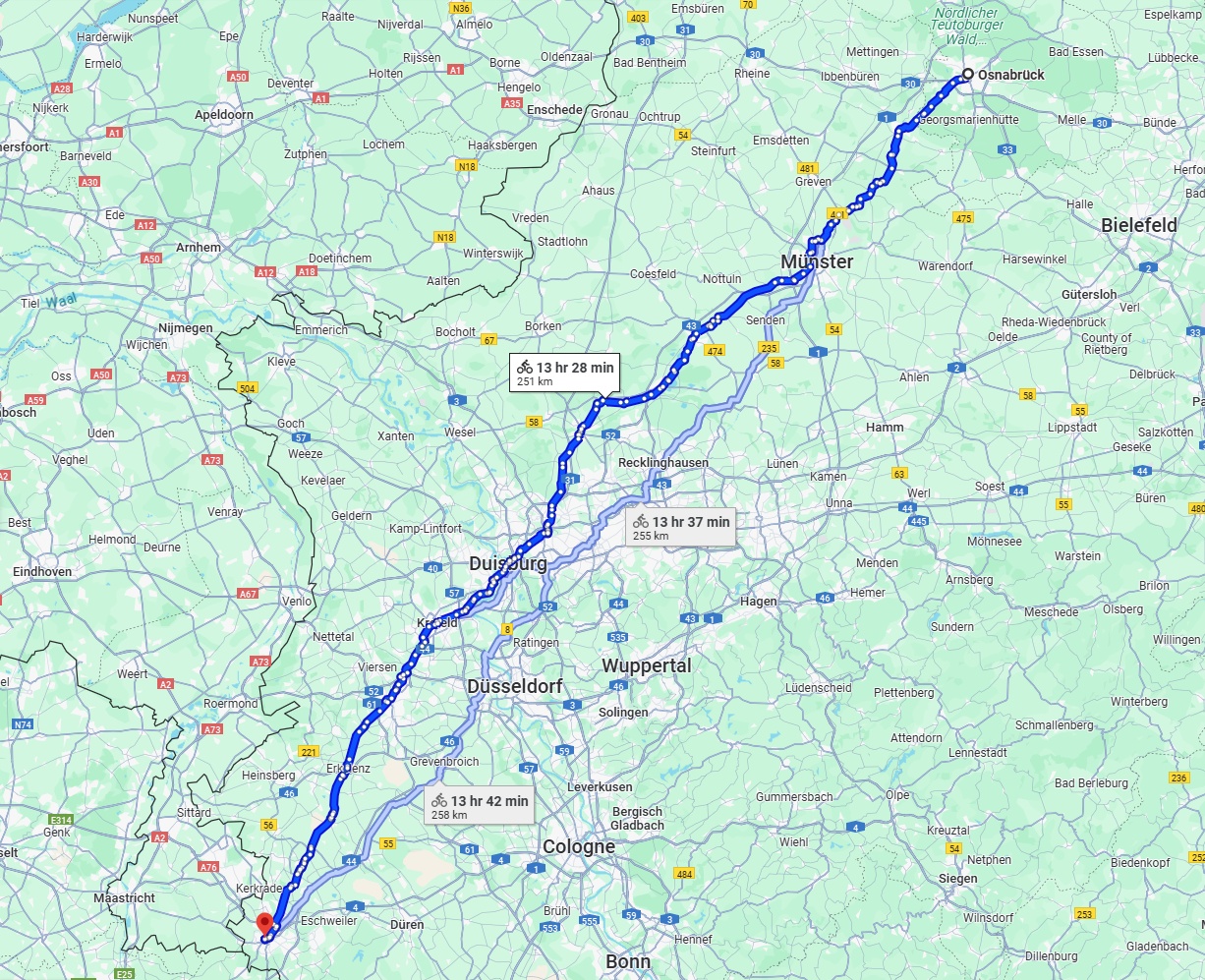 Anreise von Osnabrück Zu Aachen Über 
