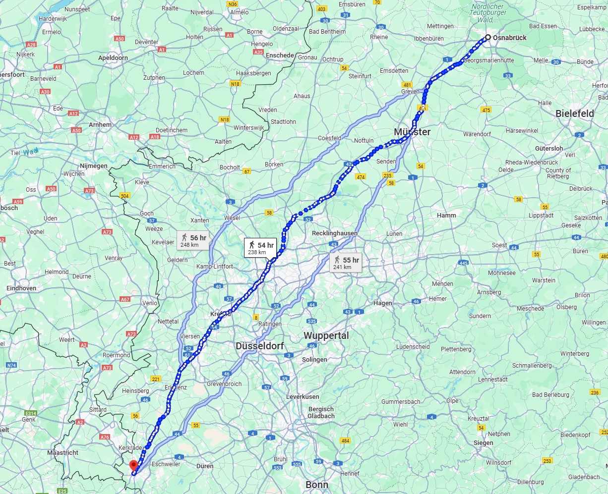 Anreise von Osnabrück Zu Aachen Über 