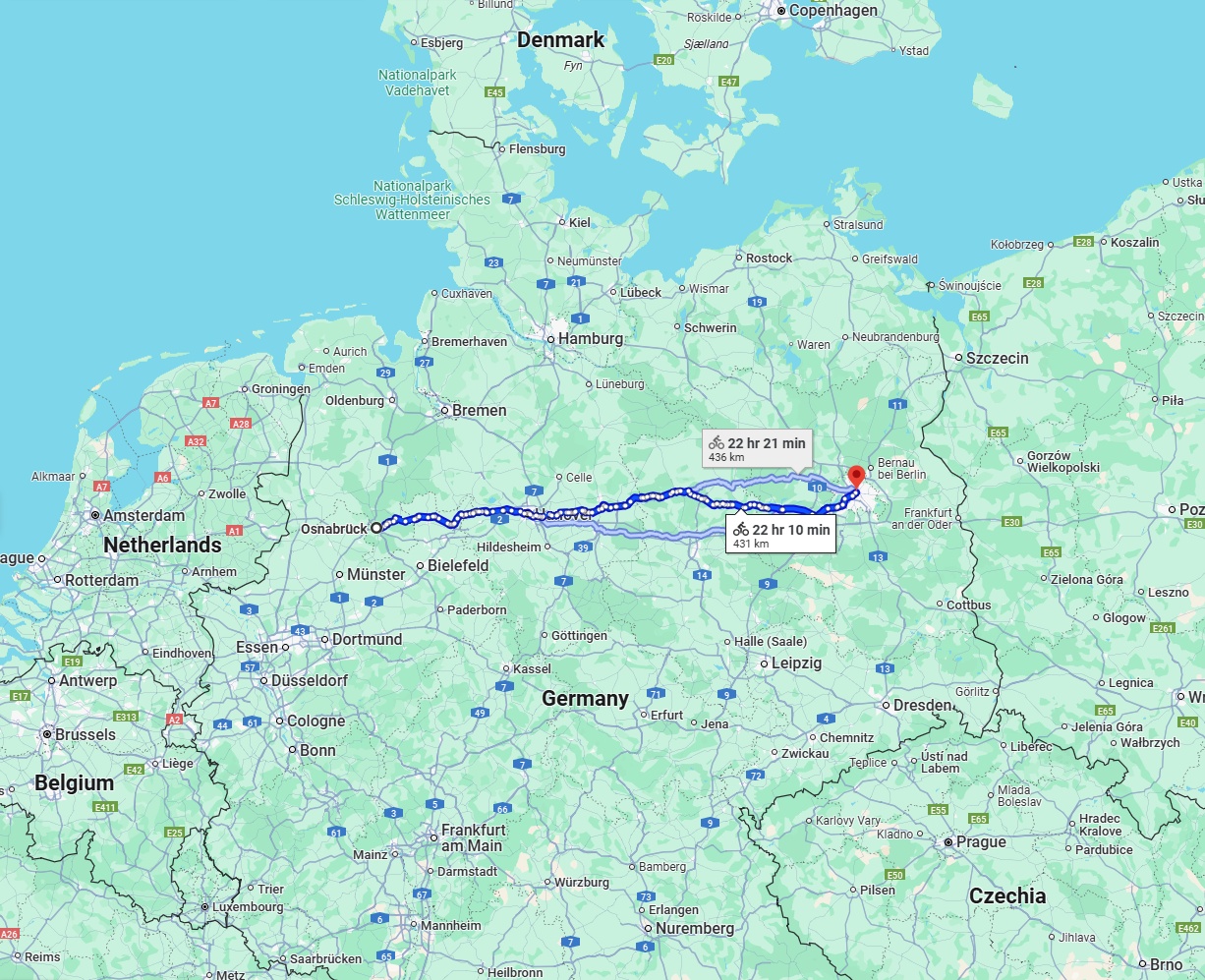 Anreise von Osnabrück Zu Berlin Über 