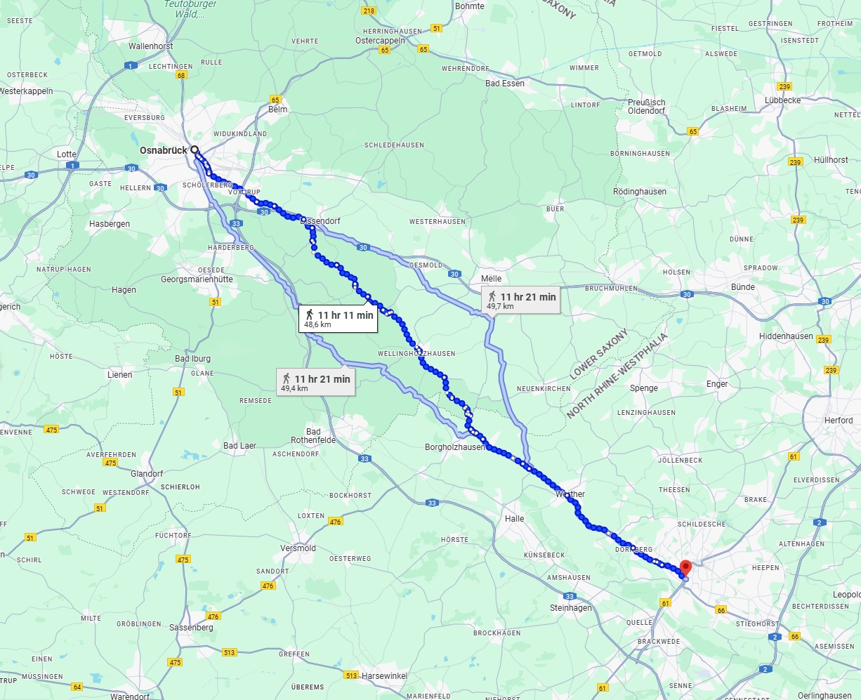 Anreise von Osnabrück Zu Bielefeld Über 