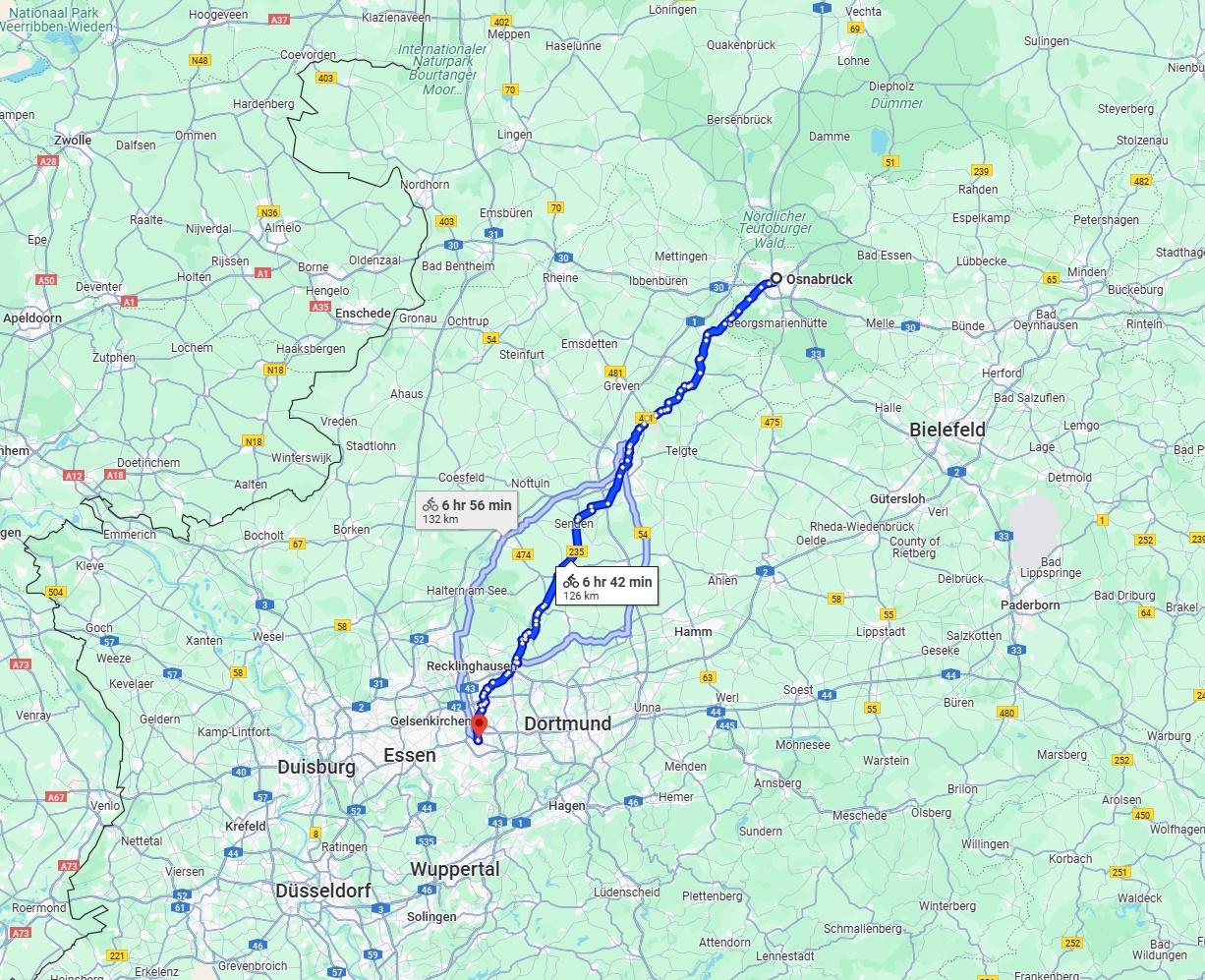 Anreise von Osnabrück Zu Bochum Über 