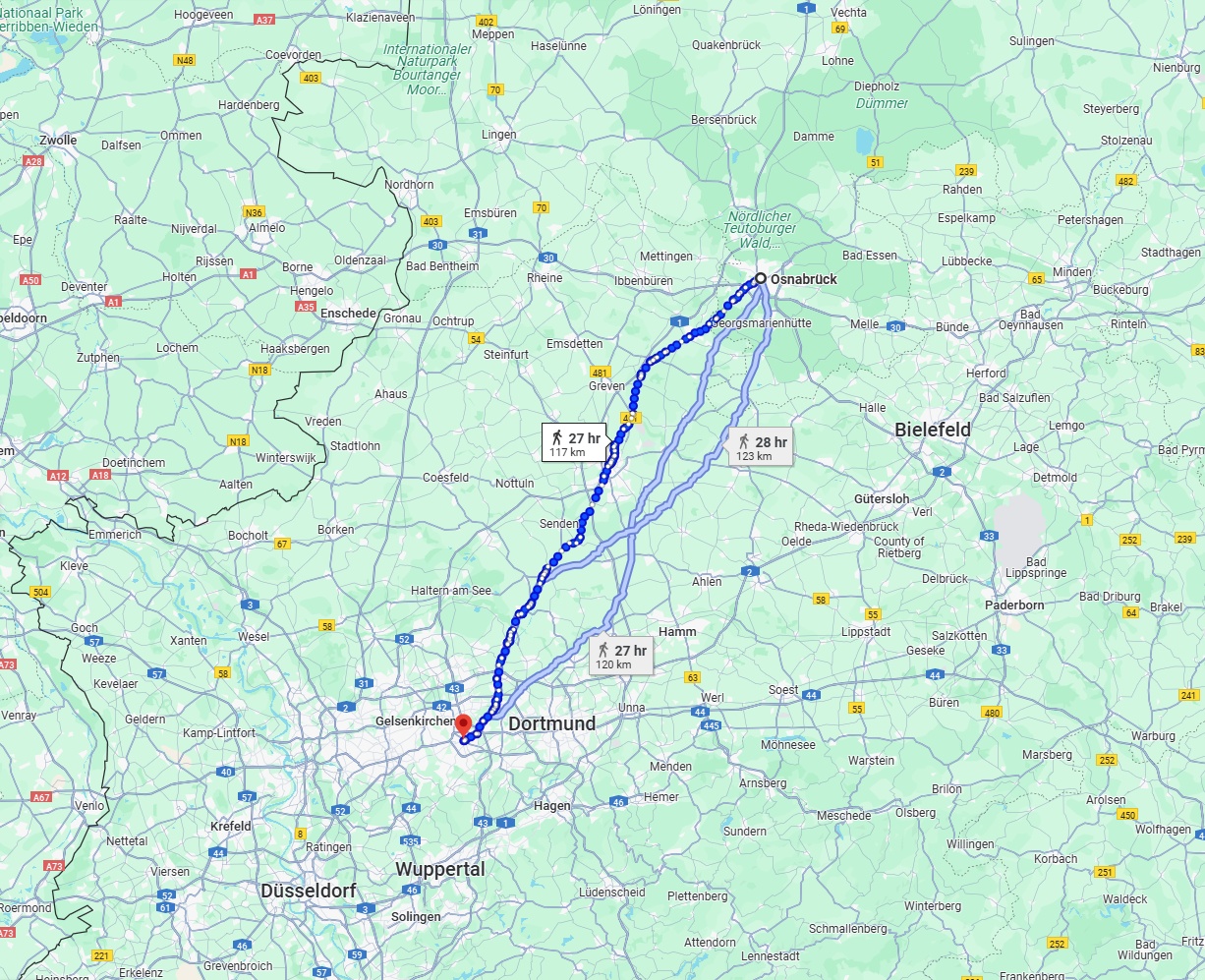 Anreise von Osnabrück Zu Bochum Über 