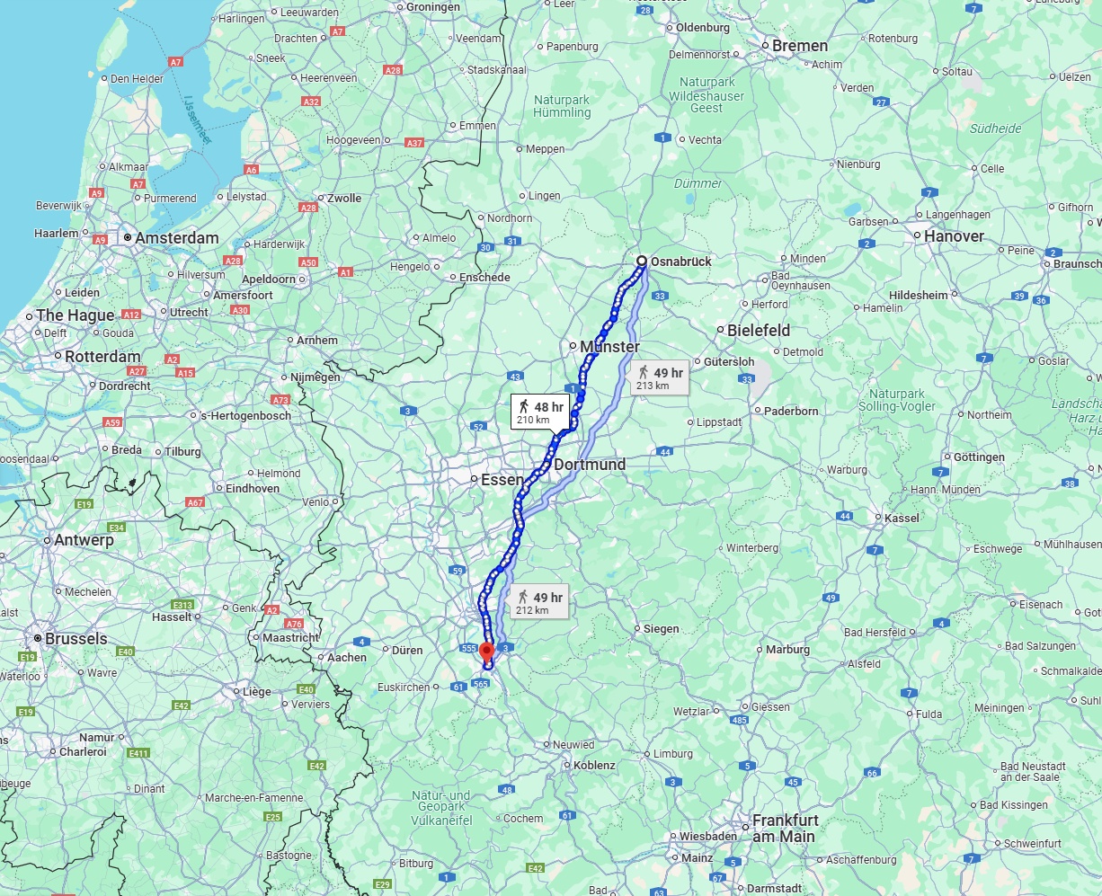 Anreise von Osnabrück Zu Bonn Über 