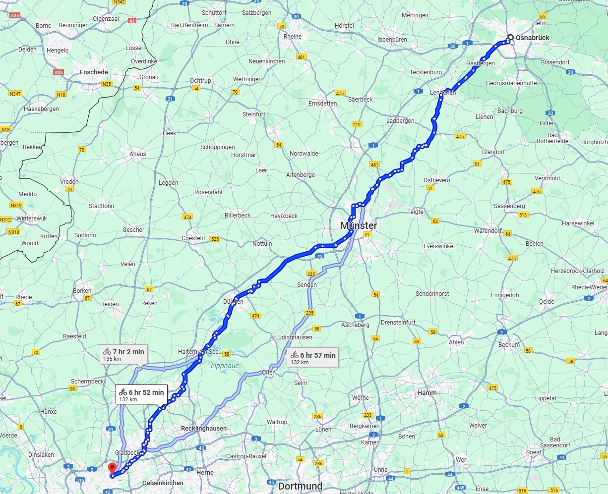 Anreise von Osnabrück Zu Bottrop Über 