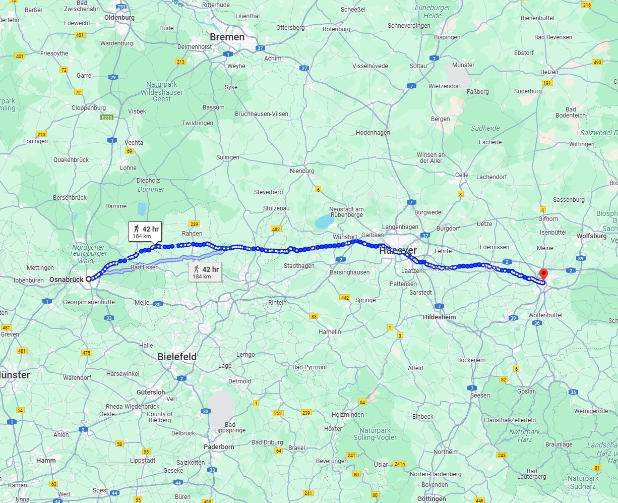 Anreise von Osnabrück Zu Braunschweig Über 