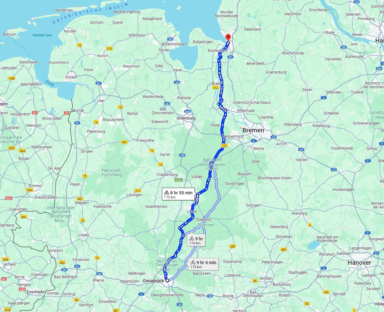 Anreise von Osnabrück Zu Bremerhaven Über 