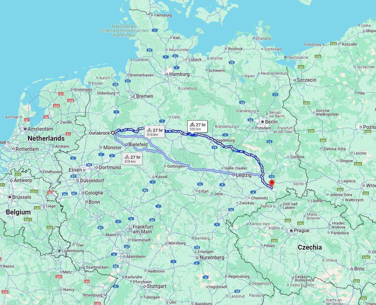 Anreise von Osnabrück Zu Dresden Über 