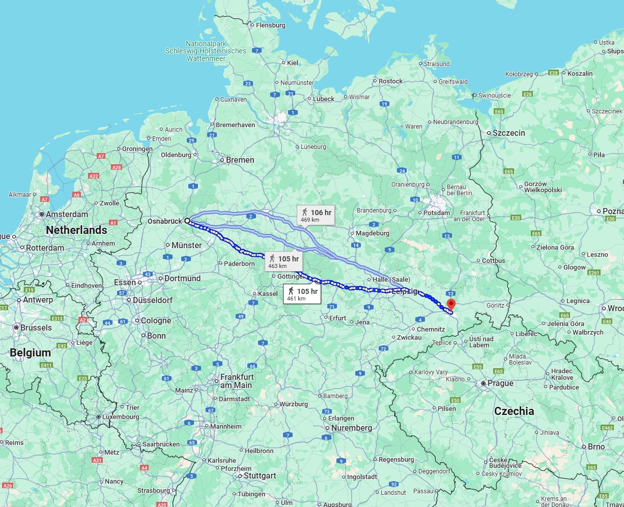 Anreise von Osnabrück Zu Dresden Über 