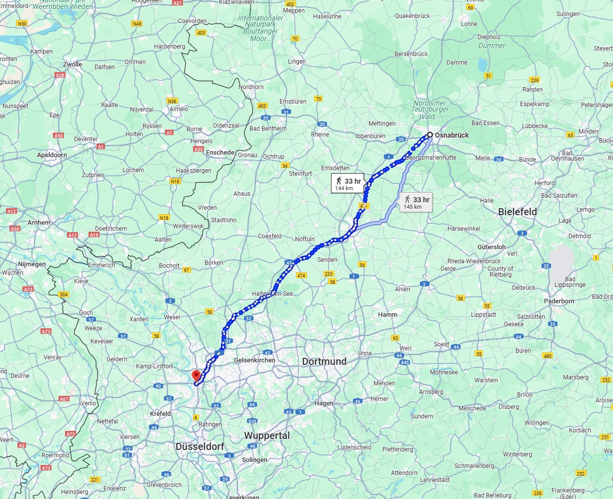 Anreise von Osnabrück Zu Duisburg Über 
