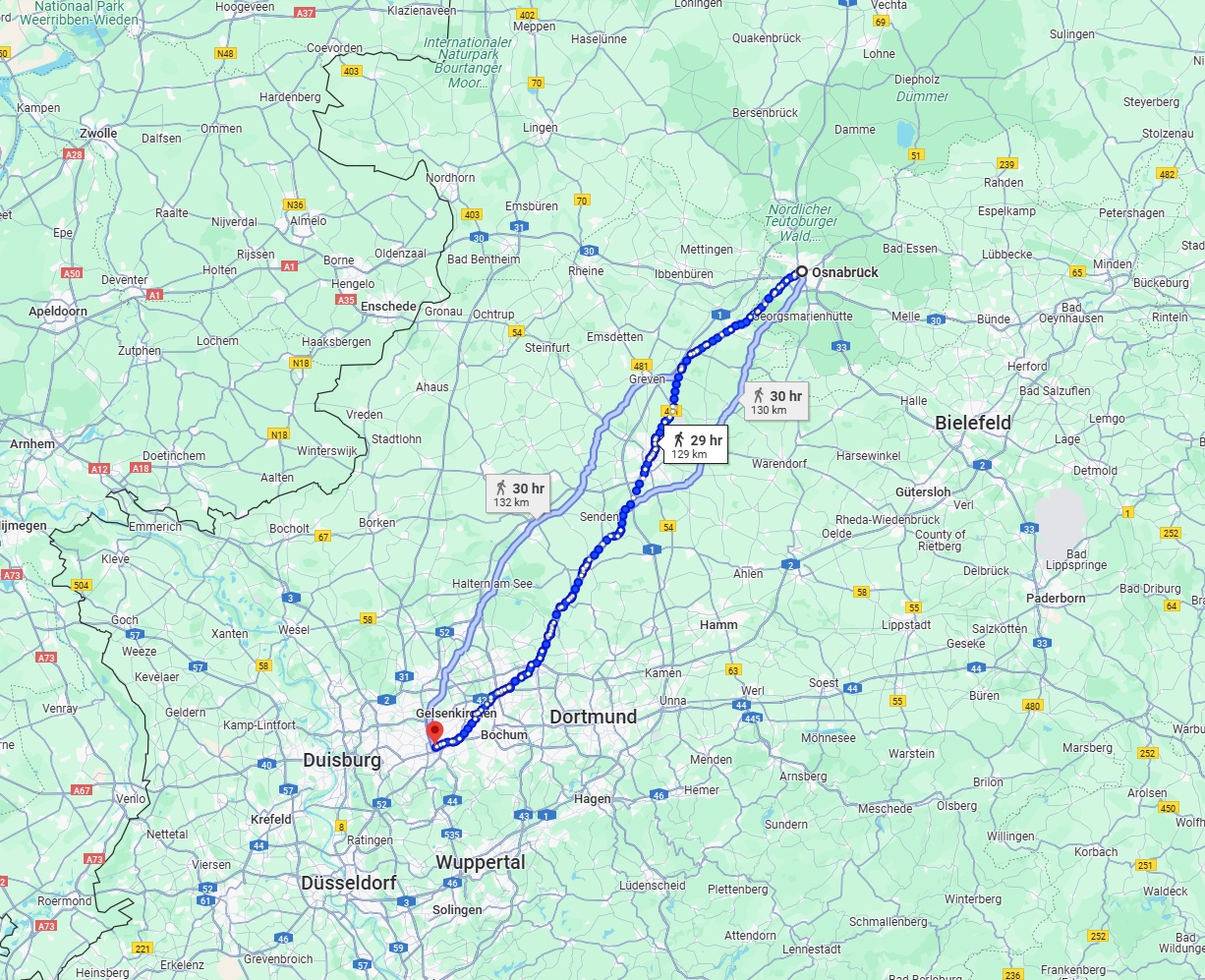 Anreise von Osnabrück Zu Essen Über 