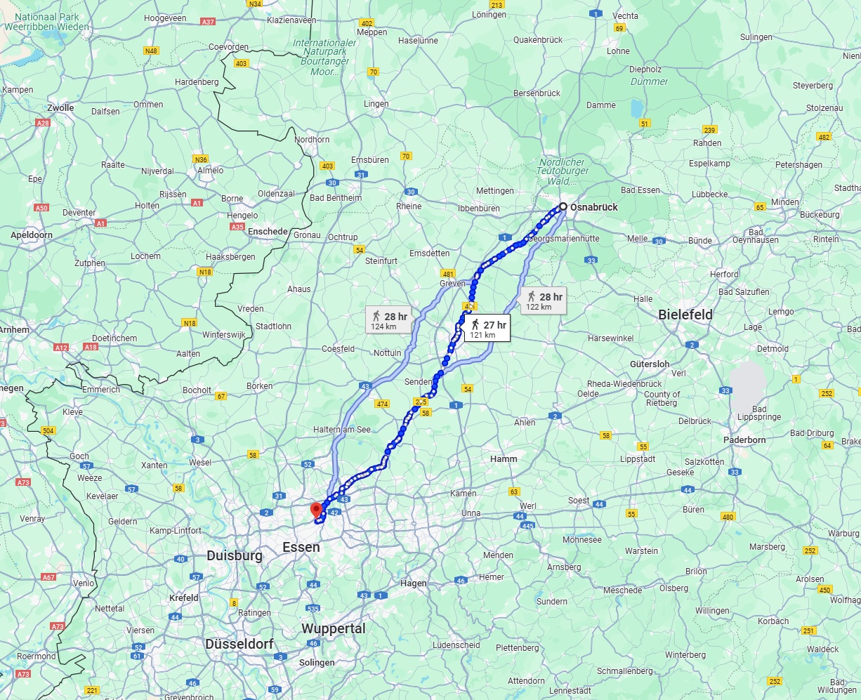 Anreise von Osnabrück Zu Gelsenkirchen Über 